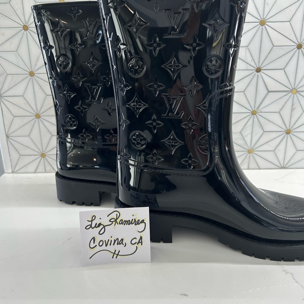 Louis Vuitton Black Rain Boots